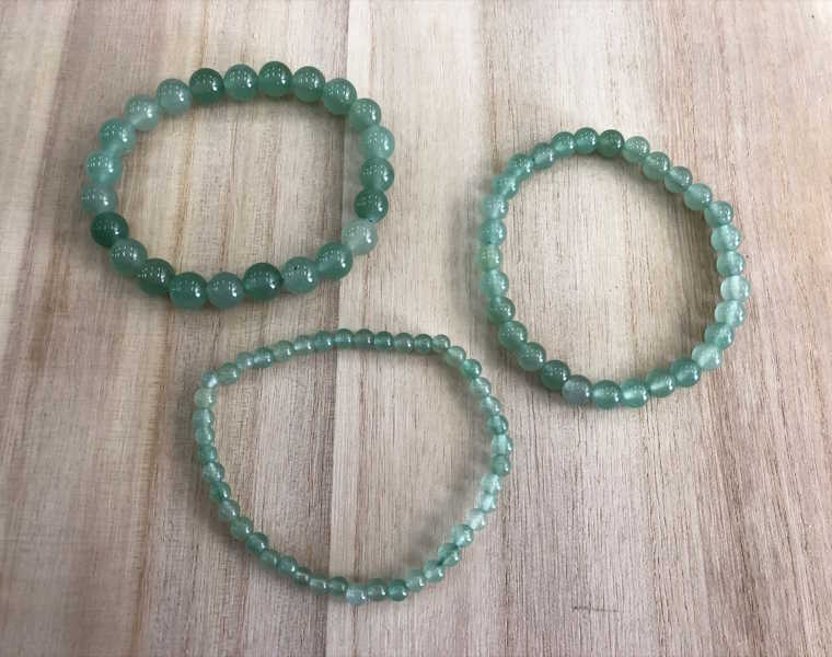 Pulsera cuarzo verde bola